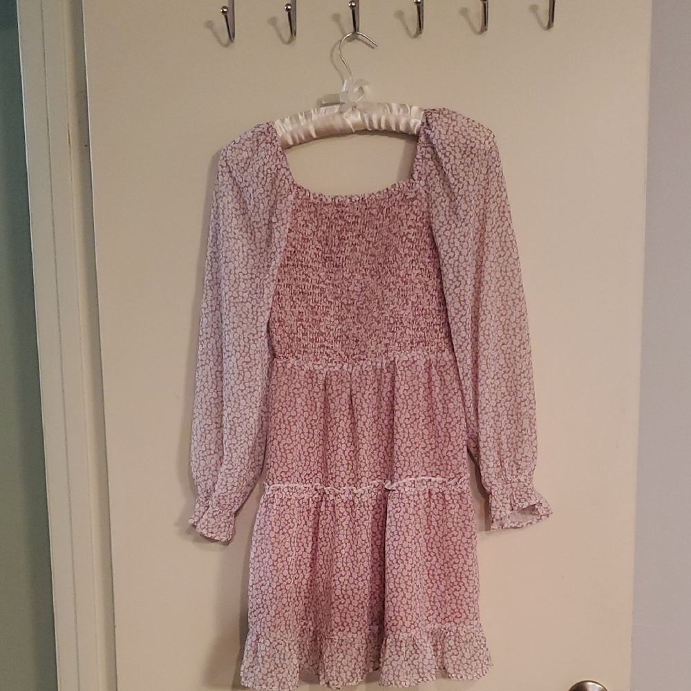 Hayden Light Pink Floral Tiered Dress